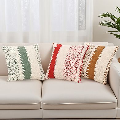 Pack of 2 Plush Decorative Pillow Covers Boho Soft Cozy Cushion Cases for Bedroom 12X20/18X18 Inch