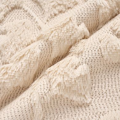 1Pc Plush Pillow Case Ginkgo Leaf Embroidery Soft Fluffy Modern Throw Pillow Covers 18X18/20X20 Inch