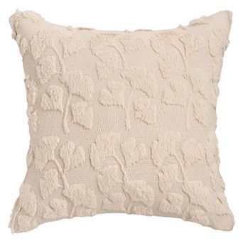 1 pc Plush Pillow Case Ginkgo Leaf Embroidery Soft Fluffy Modern Throw Pillow Covers 18X18/20X20 Inch