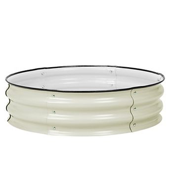 Aoodor 2 Pack 9" Tall 30" Metal Raised Garden Bed, Outdoor Planter Box and Raised Garden Kit for Veg