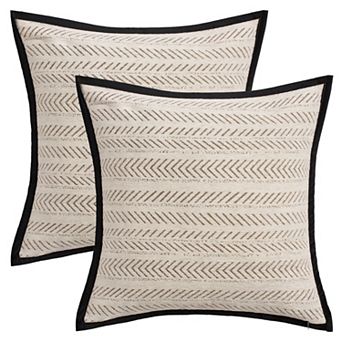 Pack of 2 Throw Pillow Covers Herringbone Modern Decorative Cushion Case 12X20/18X18 Inch
