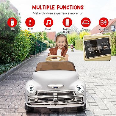 Remote Control Chevy 3100 Electric Ride-On Truck for Kids 3-8