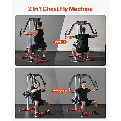 Reverse Delt and Chest Fly Machine Home Gym Shoulder and Back Training Equipment