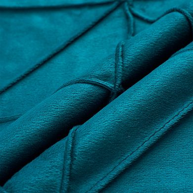 Luxury 3D Diamond Velvet Throw Pillow Covers 2Pcs Geometric Soft Decorative Cushion Case 18X18 Inch