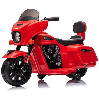 Kids 6V Electric Motorcycle - Bluetooth, LED Lights, Music, All-Terrain Ride-On Toy