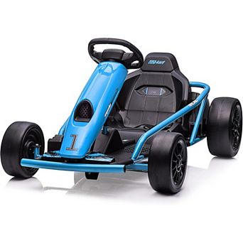 24V Kids Go Kart, Dual 300W Motors, 8.1MPH, 155 Lbs Capacity. Drifting Ride-On Toy for Ages 8-12.