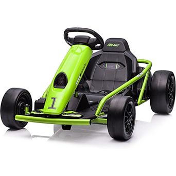 24V Kids Go Kart, Dual 300W Motors, 8.1MPH, 155 Lbs Capacity. Drifting Ride-On Toy for Ages 8-12.