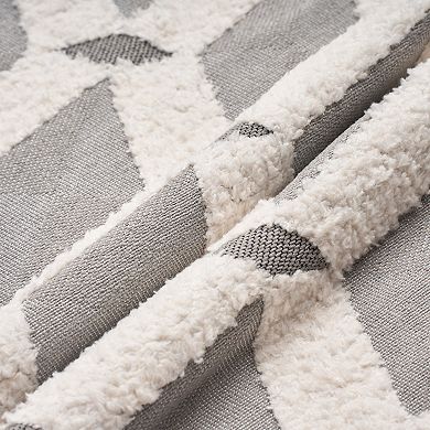 2Pcs Decorative Throw Pillow Covers Geometric Diamond Pattern Cushion Covers 18X18 Inch