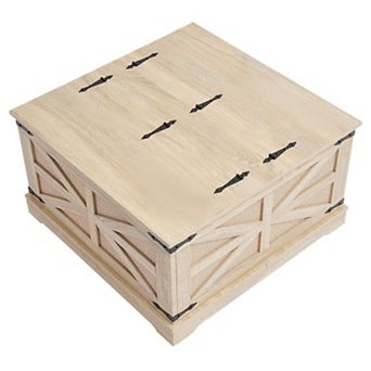 Rattan Coffee Table with Dual Lift Tops and Storage Compartments