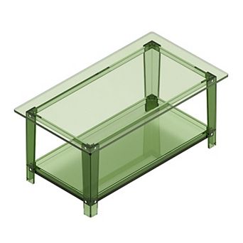 Modern Clear Acrylic Table for Living Rooms, Bedrooms, or Entryways