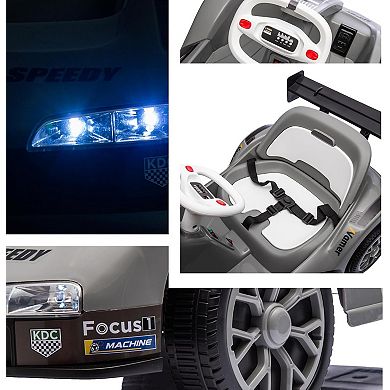 Remote Control 6V Kids Go Kart, 2MPH, ASTM Certified, with Music & Adjustable Belt