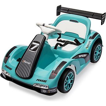 Remote Control 6V Kids Go Kart, 2MPH, ASTM Certified, with Music & Adjustable Belt