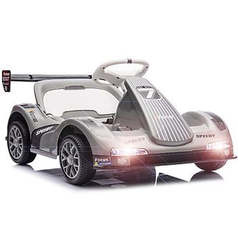 Remote Control 6V Kids Go Kart, 2MPH, ASTM Certified, with Music & Adjustable Belt