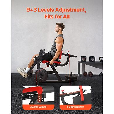 Plate-Loaded Leg Curl and Extension Machine Compact Lower-Body Gym Equipment