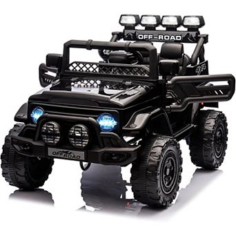 12V Kids Electric Ride-On Truck with Remote, Music & Story