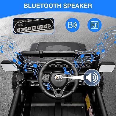 12V Kids Electric Ride-On Truck with Remote, Music & Story