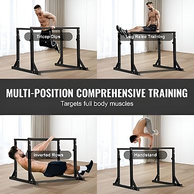 Home Gym Dip Stand with Adjustable Height for Bodyweight Exercises