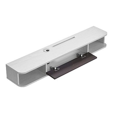 Modern Wall Mount TV Stand with Multi-Functional Storage and Floating Design
