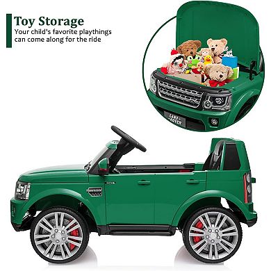 Land Rover Ride-On Car, 12V with Remote Control for Kids 3-8 Years Old
