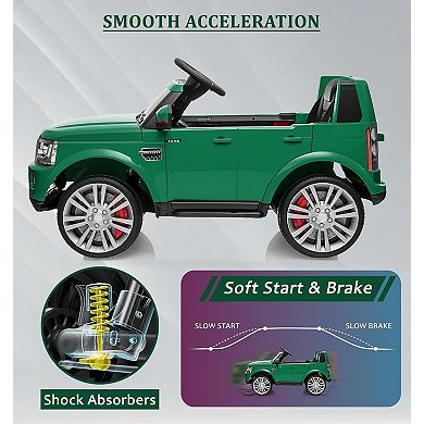 Land Rover Ride-On Car, 12V with Remote Control for Kids 3-8 Years Old