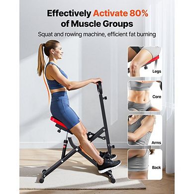 Home Squat Training Machine with Adjustable Seat and Resistance Levels