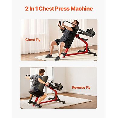 Incline Fly and Reverse Delt Machine 2-in-1 Upper-Body Trainer for Home Gyms