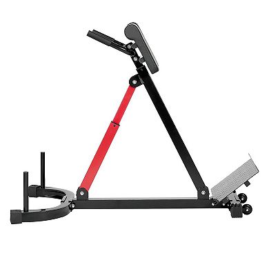 Roman Chair Hyperextension Bench with Adjustable Pads for Home Gym