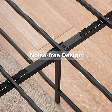 Heavy Duty Metal Platform Bed Frame,Noise-Free with Storage Strong Support Slat,No Box Spring Needed