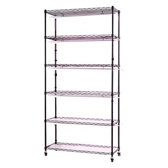 6 tier Grow Light Shelf for Seedlings and Herbs with Timer and PP Trays