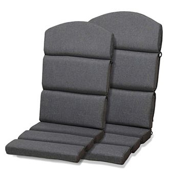 Aoodor Patio Chair Cushions for Adirondack Chairs, 52"x20"x2.5" Olefin Fabric Slipercovers, Set of 2