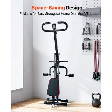 Home Squat Training Machine with Adjustable Seat and Resistance Bands