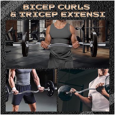 Olympic Barbell for Home Gym, 500LB Capacity with Copper Sleeves