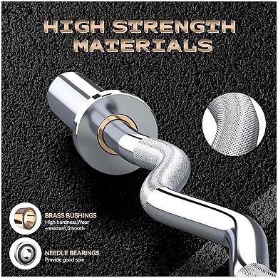 Olympic Barbell for Home Gym, 500LB Capacity with Copper Sleeves