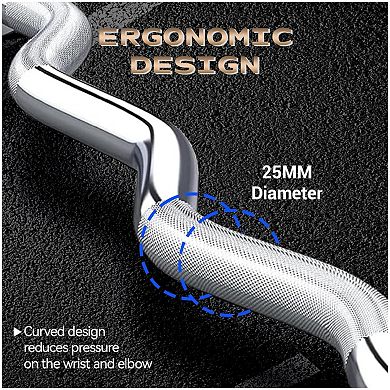 Olympic Barbell for Home Gym, 500LB Capacity with Copper Sleeves