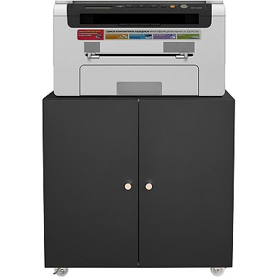 IDEALHOUSE Mobile Printer Stand Cabinet with Storage
