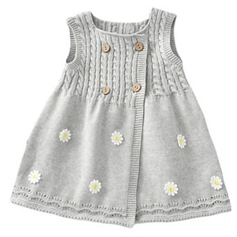 Toddler Girls Knit Daisy Floral Dress