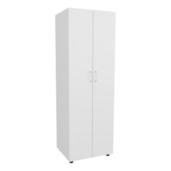 Aurora Armoire, Two Interior Shelves, Rod, Double Door