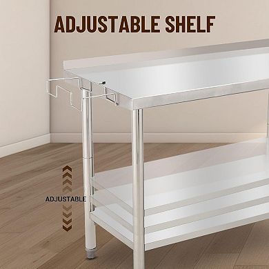 IDEALHOUSE Heavy-Duty Stainless Steel Prep Table
