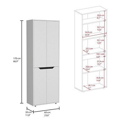 Ambery 180 Armoire Light Gray MDF