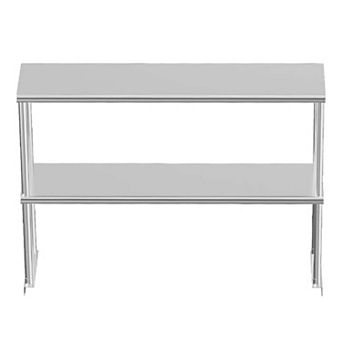 IDEALHOUSE 48 Inch Stainless Steel Double Overshelf
