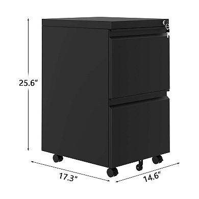 IDEALHOUSE 2-Drawer Lateral File Cabinet with Lock