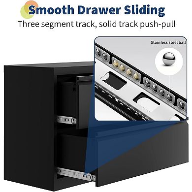 IDEALHOUSE 2-Drawer Vertical Metal File Cabinet
