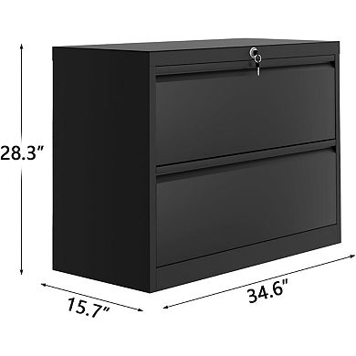 IDEALHOUSE 2-Drawer Vertical Metal File Cabinet