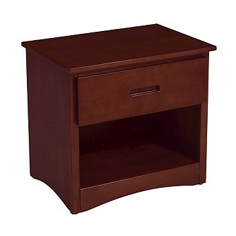 Rowe Pine Night Stand in Dark Cherry