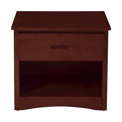 Rowe Pine Night Stand in Dark Cherry