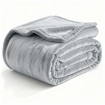 Beddora Fleece Throw Blanket Grey, 60x50", Ultra-Soft, Luxury & Anti-Static