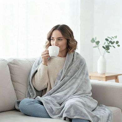 Beddora Fleece Throw Blanket Grey, 60x50", Ultra-Soft, Luxury & Anti-Static