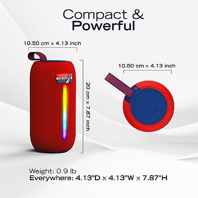 Nautica SP600 True Wireless Outdoor Portable Speaker, Perfect for Camping, Beach, Backyard & Travel