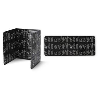 Cheer Collection Foldable Aluminum Oil Splatter Guard Plates Set of 2 Keeps Kitchen Walls Clean and