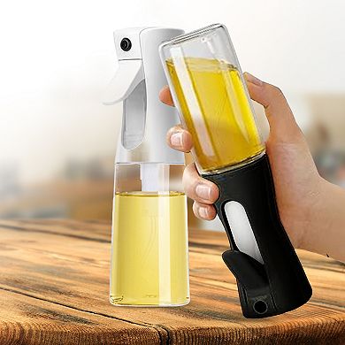 Cheer Collection Set of 2 Glass Oil Sprayer Bottles for Precision Cooking Control